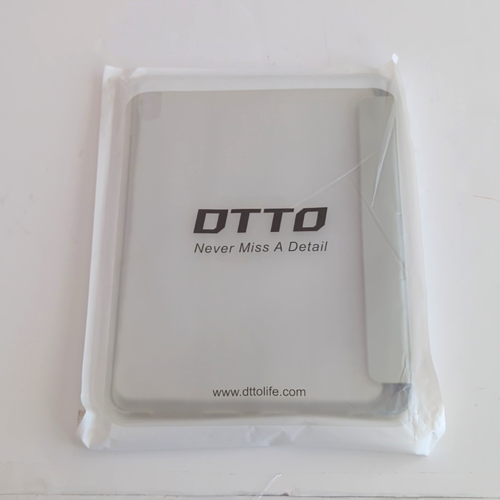 DTTO iPad Air 4 Case for iPad 10.9" Silver & Clear